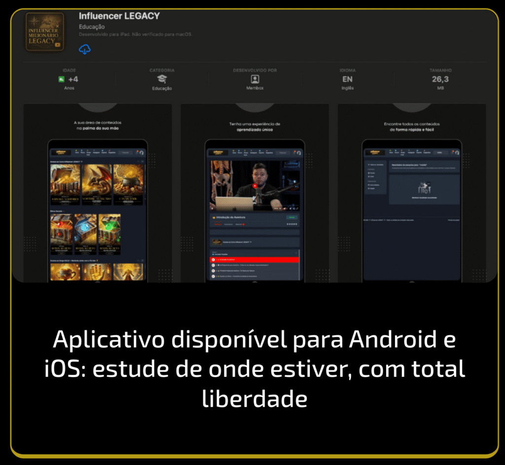 Aplicativo disponivel